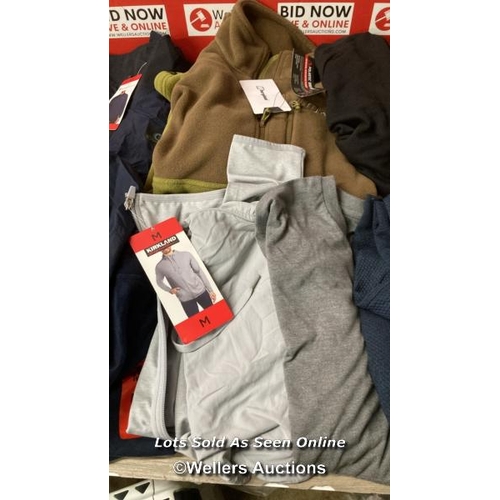 15 - X19 SELECTION OF GENTS NEW JUMPERS INCL. CHAMPION, BERGHAUS AND JACK WILLS - MIXED SIZES - SEE IMAGE... 