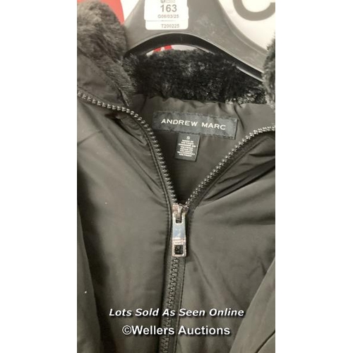 163 - LADIES PRE-OWNED ANDREW MARC HOODED JACKET / S / RAIL [280830]