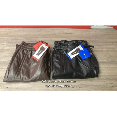 191 - APROXX. 30-40 LADIES NEW HILARY RADLEY FAUX LEATHER TROUSERS / MIXED SIZES / SEE IMAGES / B8 [280830... 