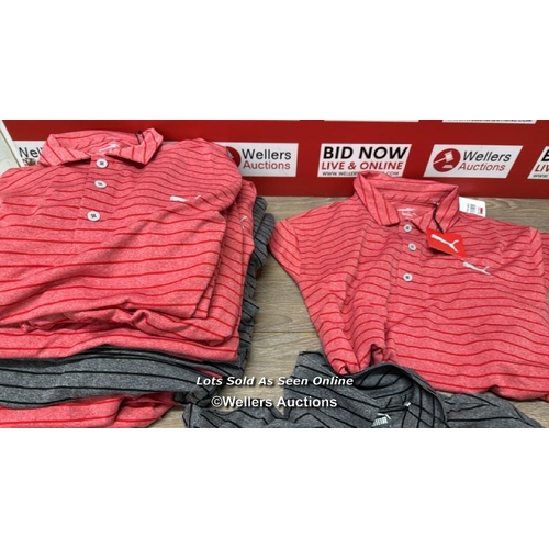 21 - X19 GENTS NEW PUMA SKI PATROL POLO SHIRTS - MIXED COLOURS - MIXED SIZES - SEE IMAGES / C18 [279066]