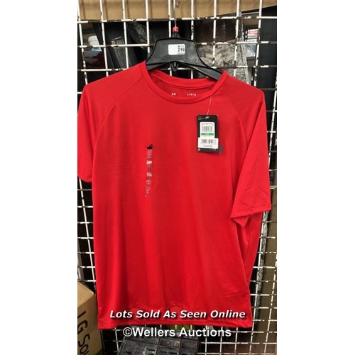 216 - GENTS NEW UNDER ARMOUR T-SHIRT / L / RAIL [280830]