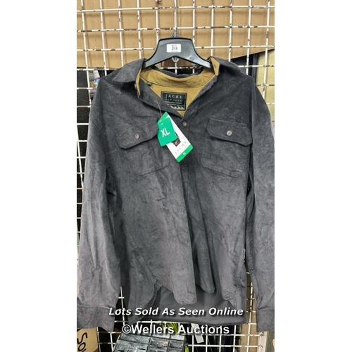 218 - GENTS NEW JACKS NY GREY OUTTER WEAR JACKET / XL / RAIL [280830]