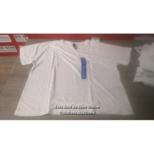 253 - 20X LADIES NEW MONDETTA SHORT SLEEVED T SHIRT / LARGE / B16 [63410]