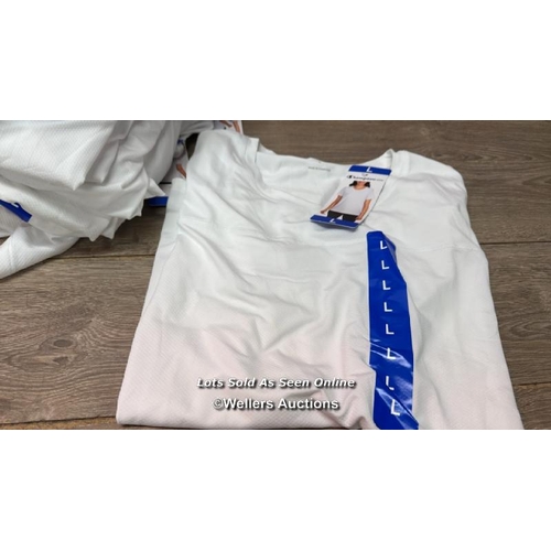 28 - X18 LADIES NEW CHAMPION T-SHIRTS - LARGE - WHITE - SEE IMAGES / C19 [279066]