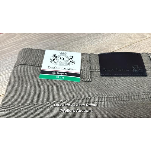 288 - GENTS NEW ENGLISH LAUNDRY 5 POCKET PANT / 38X34 / B31 [63410]