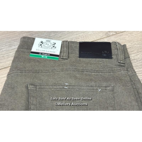 289 - GENTS NEW ENGLISH LAUNDRY 5 POCKET PANT / 38X34 / B31 [63410]