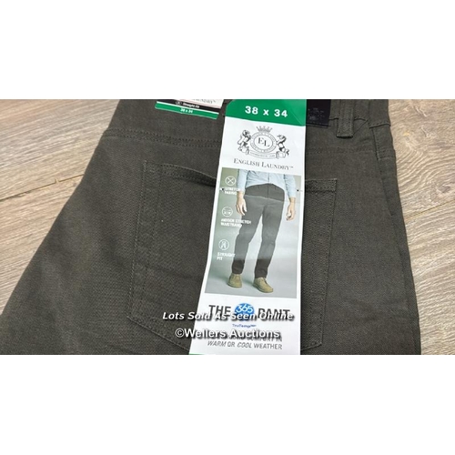 290 - GENTS NEW ENGLISH LAUNDRY 5 POCKET PANT / 38X34 / B31 [63410]