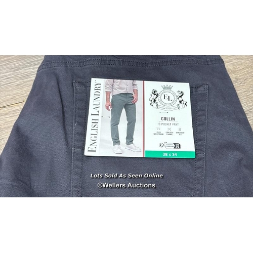 291 - GENTS NEW ENGLISH LAUNDRY 5 POCKET PANT / 38X34 / B31 [63410]