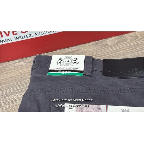 291 - GENTS NEW ENGLISH LAUNDRY 5 POCKET PANT / 38X34 / B31 [63410]