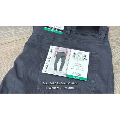 294 - GENTS NEW ENGLISH LAUNDRY 5 POCKET PANT / 38X32 / B31 [63410]