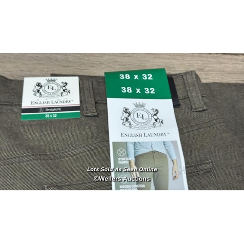 298 - GENTS NEW ENGLISH LAUNDRY 5 POCKET PANT / 38X32 / B31 [63410]