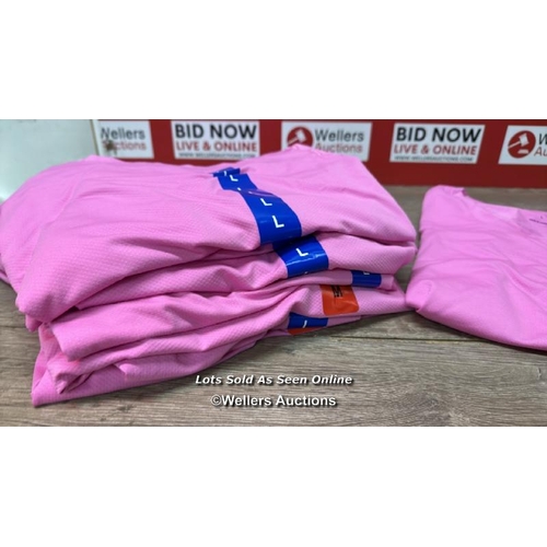 30 - X10 LADIES NEW CHAMPION T-SHIRTS - MIXED SIZES - PINK - SEE IMAGES / C19 [279066]