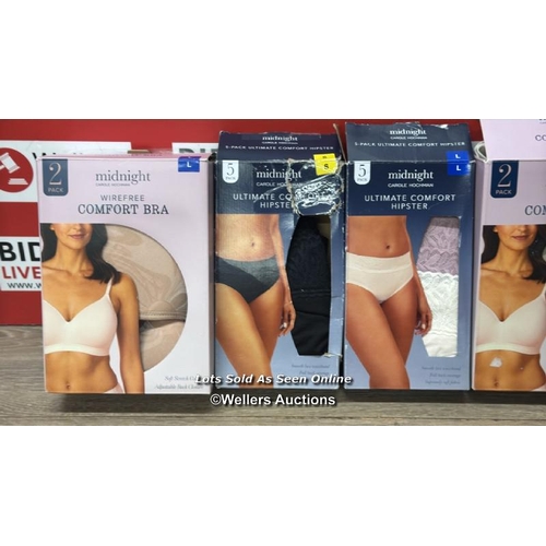 335 - 3X LADIES NEW UNDERWEAR INCL. DKNY & MIDNGIHT / SEE IMAGES / B33 [63410]