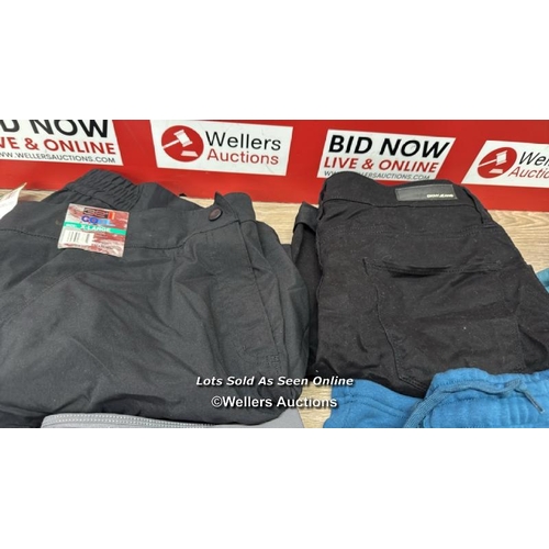 347 - 7X GENTS NEW & PRE-OWNED CLOTHING INCL. SHORTS AND TROUSERS / SEE IMAGES / C40