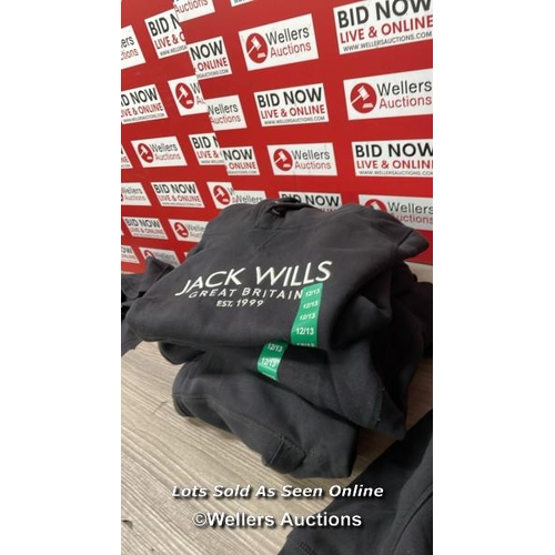 351 - 4X CHILDRENS NEW JACK WILLS HODDIES / SEE IMAGES / C40