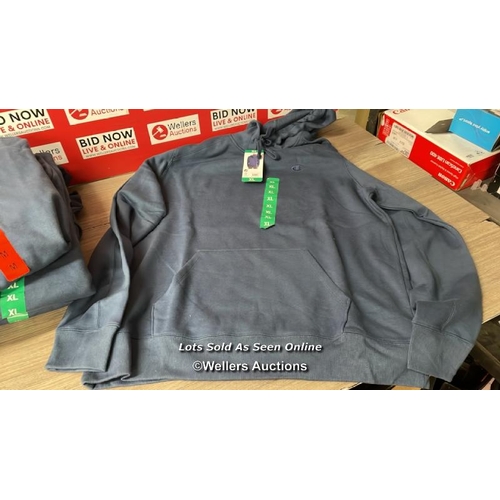 359 - 5X GENTS NEW CHAMPION HOODIES / MIXED SIZES / C41