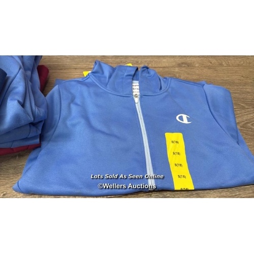 365 - 10X CHILDRENS NEW CHAMPION FULL ZIP HOODIES / 7-8 YRS / C42