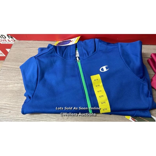 367 - 10X CHILDRENS NEW CHAMPION FULL ZIP HOODIES / 7-8 YRS / C42