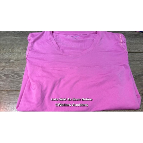 37 - X23 LADIES NEW CHAMPION T-SHIRTS - PINK - MIXED SIZES - SEE IMAGES / C20 [279066]