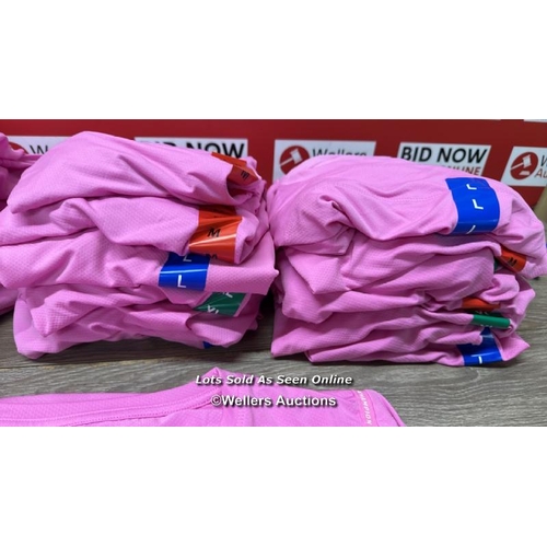 37 - X23 LADIES NEW CHAMPION T-SHIRTS - PINK - MIXED SIZES - SEE IMAGES / C20 [279066]