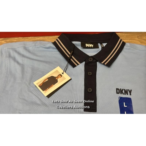 379 - GENTS NEW DKNY GOLF POLO SHIRT / L / C43