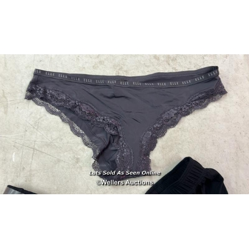 82 - LADIES NEW UNDERWEARR INCL. ELLE & MIDNIGHT / MIXED SIZES / C14 [279066]