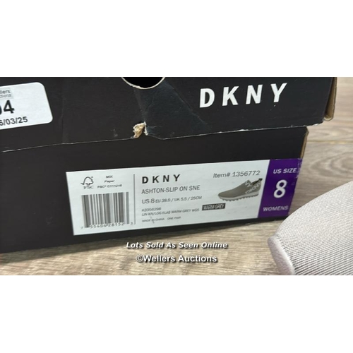 94 - LADIES NEW DKNY ASHTON SLIP ON TRAINER / UK 5.5 / C14 [279066]