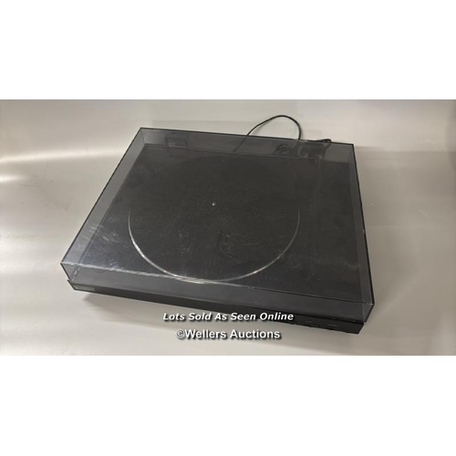 8403 - SONY PSLX310BT BLUETOOTH TURNTABLE / UNTESTED, NO POWER CABLE, MINIMAL SIGNS OF USE / F17