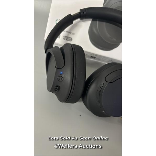 8407 - SONY WHCH720NB NOISE CANCELLING OVEREAR HEADPHONES / POWERS UP, MINIMAL SIGNS OF USE, CONNECTS TO BT... 