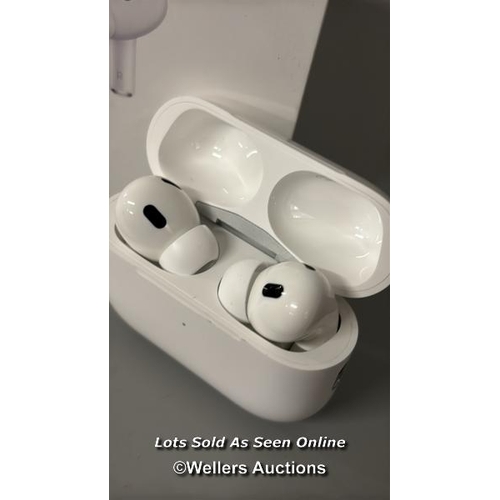 8412 - APPLE AIRPODS PRO (2ND GENERATION)(USB-C), MTJV3ZM/A / APPEARS NEW OPEN BOX, CONNECTS TO BT, PLAYS M... 