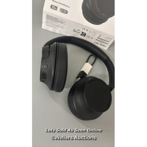 8417 - SONY WHCH720NB NOISE CANCELLING OVEREAR HEADPHONES / POWERS UP, MINIMAL SIGNS OF USE, CONNECTS TO BT... 