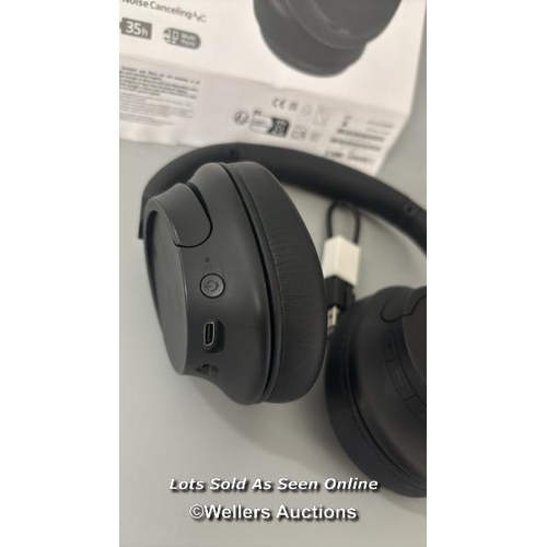 8417 - SONY WHCH720NB NOISE CANCELLING OVEREAR HEADPHONES / POWERS UP, MINIMAL SIGNS OF USE, CONNECTS TO BT... 