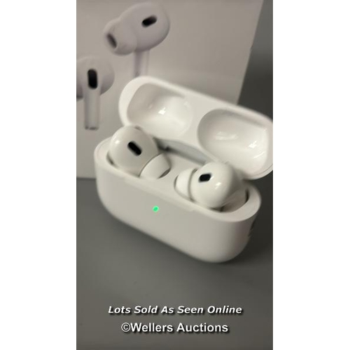 8419 - APPLE AIRPODS PRO (2ND GENERATION)(USB-C), MTJV3ZM/A / POWERS UP, MINIMAL SIGNS OF USE, CONNECTS TO ... 