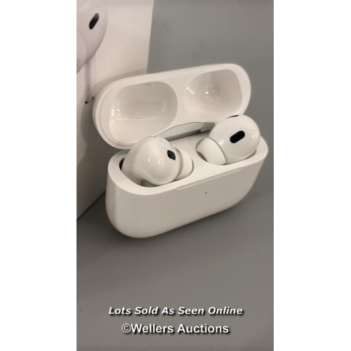 8419 - APPLE AIRPODS PRO (2ND GENERATION)(USB-C), MTJV3ZM/A / POWERS UP, MINIMAL SIGNS OF USE, CONNECTS TO ... 