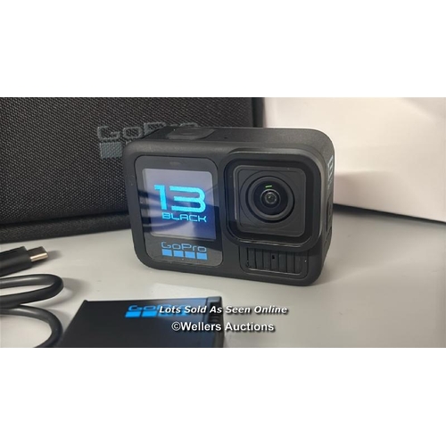 8422 - GOPRO HERO13 BLACK ACTION CAMERA BUNDLE / POWERS UP, MINIMAL IF ANY SIGNS OF USE / F18