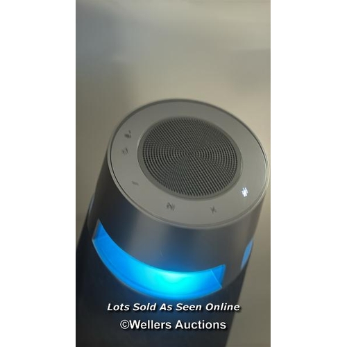 8425 - LG XO3 XBOOM 360 PORTABLE BLUETOOTH SPEAKER / APPEARS NEW OPEN BOX, POWERS UP, CONNECS TO BT, PLAYS ... 