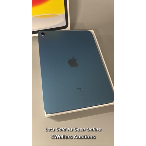 8428 - APPLE IPAD 10TH GEN, 10.9 INCH, WIFI,  MCM84NF/A / APPEARS NEW OPEN BOX, IN VERY GOOD COSMETIC CONDI... 