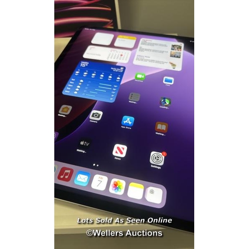 8432 - APPLE IPAD PRO 6TH GEN 2022, 12.9 INCH, WIFI + CELLULAR 128GB / APPEARS NEW OPEN BOX, IN VERY GOOD C... 