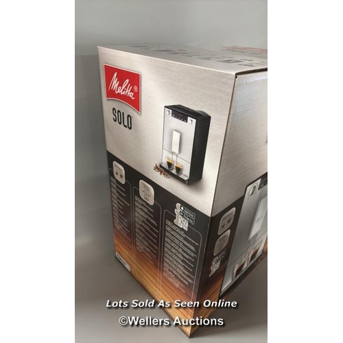 8438 - MELITTA SOLO FROSTED BLACK BEAN TO CUP COFFEE MACHINE E950-544 / NEW AND SEALED / F23