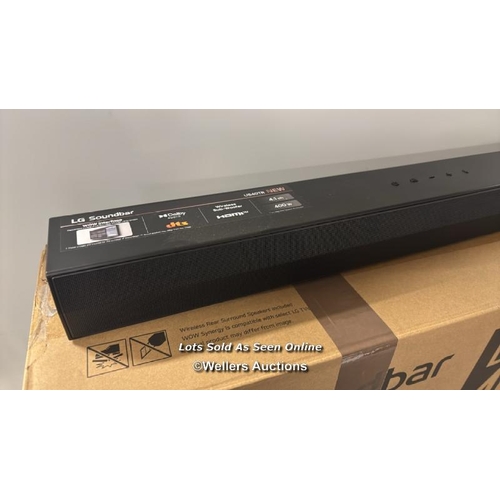 8446 - LG 4.1 CHANNEL SOUNDBAR AND WIRELESS SUBWOOFER WITH BLUETOOTH US40TR / APPEARS NEW OPEN BOX / F23