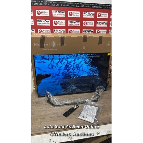 8448 - HISENSE 43A7NQTUK 43 INCH QLED SMART FREELY TV / APPEARS NEW OPEN BOX, IN VERY GOOD CONDITION, WITH ... 