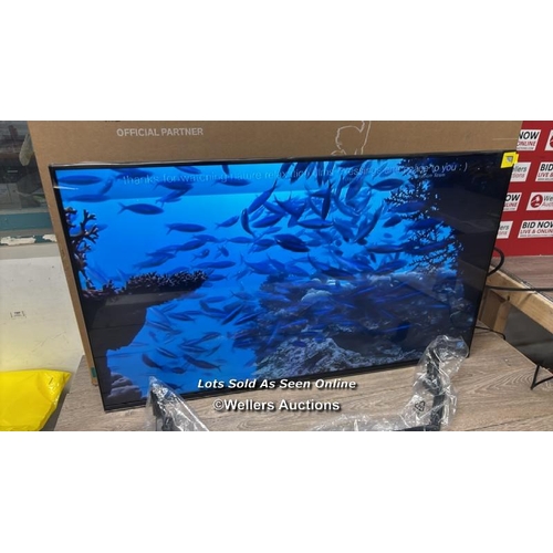 8448 - HISENSE 43A7NQTUK 43 INCH QLED SMART FREELY TV / APPEARS NEW OPEN BOX, IN VERY GOOD CONDITION, WITH ... 