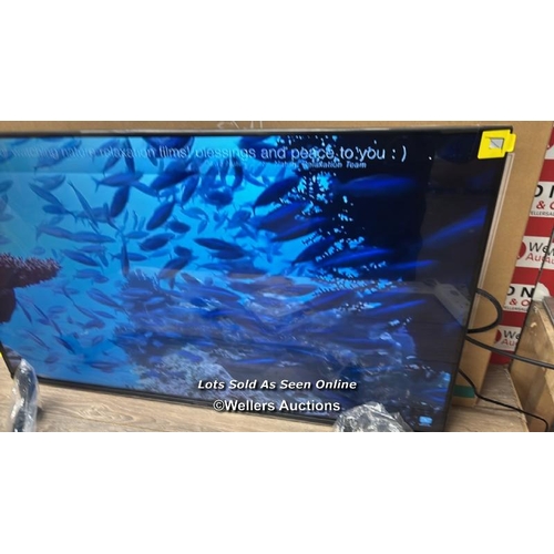 8448 - HISENSE 43A7NQTUK 43 INCH QLED SMART FREELY TV / APPEARS NEW OPEN BOX, IN VERY GOOD CONDITION, WITH ... 