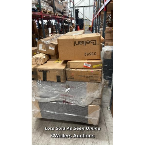 1005 - PALLET OF MIXED FLAT PACKED FURNITURE / SEE IMAGES FOR CONTENTS AND CONDITION / COLLECTION FROM DART... 