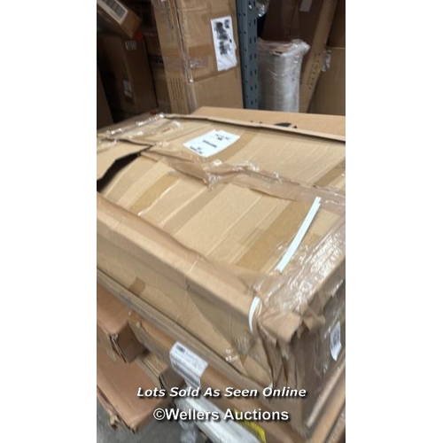 1009 - PALLET OF MIXED FLAT PACKED FURNITURE / SEE IMAGES FOR CONTENTS AND CONDITION / COLLECTION FROM DART... 