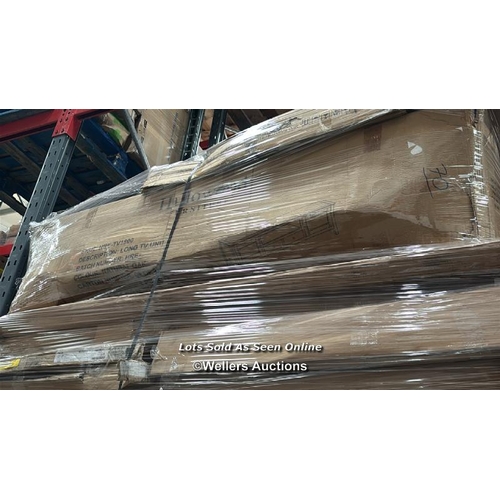 1011 - PALLET OF MIXED FLAT PACKED FURNITURE / SEE IMAGES FOR CONTENTS AND CONDITION / COLLECTION FROM DART... 