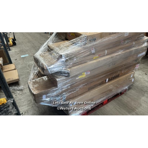 1014 - PALLET OF MIXED FLAT PACKED FURNITURE / SEE IMAGES FOR CONTENTS AND CONDITION / COLLECTION FROM DART... 