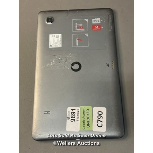 9891 - VODAFONE TABLET VF-1497 / S/N:358295061544429 (GOOGLE ACCOUNT UNLOCKED)(SCREEN CRACKED)