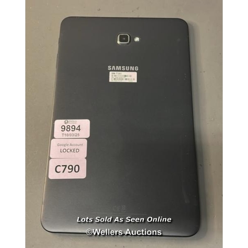 9894 - SAMSUNG TABLET SM-T585 (GOOGLE ACCOUNT LOCKED)