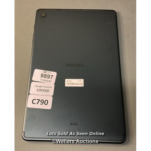 9897 - SAMSUNG TABLET SM-P610/ 64GB / S/N:R52T5072RJA (GOOGLE ACCOUNT LOCKED)